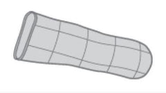 Ferris Manufacturing Silver Foam Dressing PolyMem® Silver 3-2/5 to 3-4/5 Inch Finger / Toe Sterile
