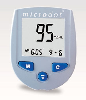 Cambridge Sensors USA Blood Glucose Meter Microdot® 10 Second Results Stores Up To 500 Results with Date and Time No Coding Required