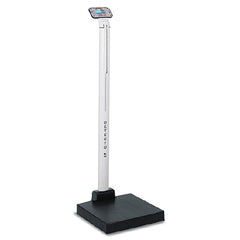 Detecto Scale Floor Scale Detecto® Digital Display 660 lbs. / 300 kg Capacity Black / White AC Adapter / Battery Operated