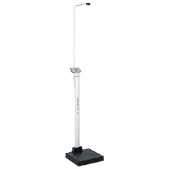 Detecto Scale Column Scale with Height Rod Detecto® Digital Display 660 lbs. / 300 kg Capacity Black / White AC Adapter / Battery Operated