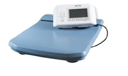 Tanita Floor Scale Tanita® Digital Remote Display 440 lbs. Capacity Blue AC Adapter / Battery Operated