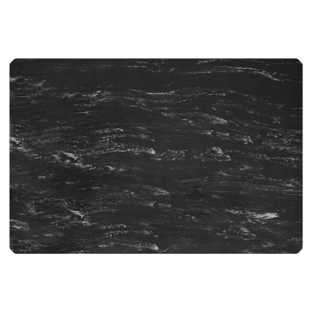 Market Lab Inc Anti-Fatigue Floor Mat Sof-Tyle™ Marble Mat Ultra 2 X 3 Foot Black Rubber - M-996155-4601 - Each