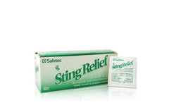 Safetec of America Sting and Bite Relief Safetec® Towelette Individual Packet
