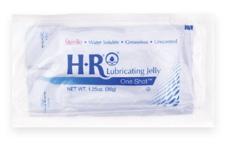 HR Pharmaceuticals Lubricating Jelly HR® One Shot® SafeWrap™ 1.25 oz. Individual Packet Sterile