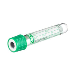 Greiner Bio-One VACUETTE® Venous Blood Collection Tube Analyte Determination Lithium Heparin Additive 13 X 75 mm 1 mL Green / White Ring Screw Cap Polyethylene Terephthalate (PET) Tube