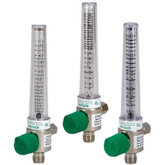 Precision Medical Chrome Flowmeter 0 to 3 LPM Increment