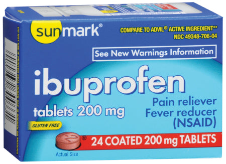 Pain Relief sunmark® 200 mg Strength Ibuprofen Tablet 24 per Bottle