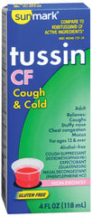 Cold and Cough Relief sunmark® 10 mg - 100 mg - 5 mg / 5 mL Strength Liquid 4 oz.