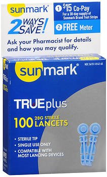 Lancet sunmark® Trueplus Lancet Needle 28 Gauge