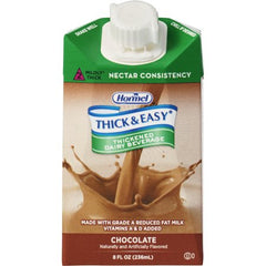 Hormel Food Sales Thickened Beverage Thick & Easy® Dairy 8 oz. Carton Chocolate Flavor Ready to Use Nectar Consistency