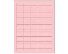 Shamrock Scientific Blank Label Shamrock Printer Label Pink Laser Piggyback 1/2 X 1-1/2 Inch - M-998001-2158 - CT/5000