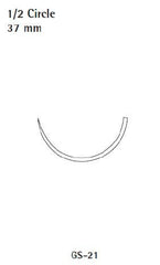 Suture with Needle V-Loc 90 Wound Closure Device Absorbable Uncoated Undyed Suture Barbed Monofilament Polyester Size 2 - 0 18 Inch Suture 1-Needle 37 mm Length 1/2 Circle Taper Point Needle
