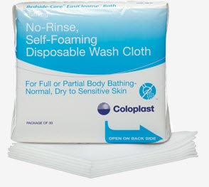Coloplast Washcloth Bedside-Care® Gentle Touch White Disposable
