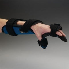 Patterson Medical Supply Resting Hand / Forearm Orthosis Rolyan® Advanced Aluminum / Foam / Stainless Steel Right Hand Blue Medium