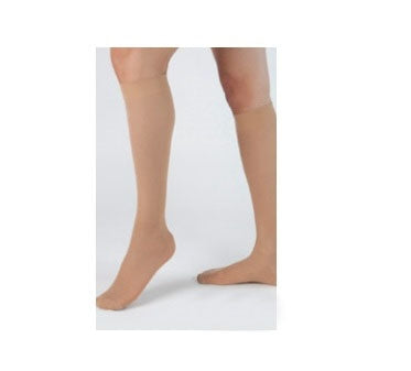 Carolon Company Compression Stocking Health Support® Knee High Size D / Regular Beige