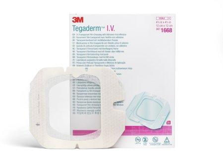 3M IV Dressing 3M™ Tegaderm™ Film 4-3/4 X 4-3/4 Inch Square Sterile