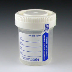 Globe Scientific Specimen Container with Temperature Strip Tite-Rite™ Polypropylene 60 mL (2 oz.) Screw Cap Patient Information Sterile
