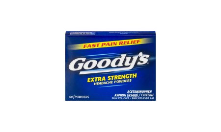 Med-Tech Products Pain Relief Goody's® Extra Strength 260 mg - 520 mg - 32.5 mg Strength Acetaminophen / Aspirin / Caffeine Powder 50 per Box