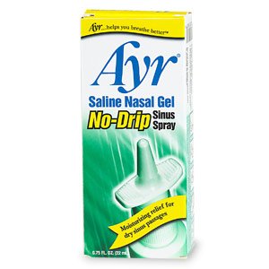BF Ascher Nasal Moisturizer Ayr® Saline Nasal Gel No-Drip Sinus Spray 0.75 oz.