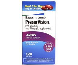 Bausch & Lomb Multivitamin Supplement PreserVision® Vitamin A / Vitamin E / Ascorbic Acid 14320 IU - 200 IU - 226 mg Strength Softgel 60 per Box