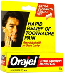 Del Pharmaceutical Oral Pain Relief Orajel® 20% Strength Benzocaine Oral Gel 0.45 oz.