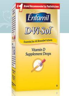 Mead Johnson Vitamin Supplement Enfamil® D-Vi-Sol™ Vitamin D 400 mg / 5 mL Strength Oral Drops 50 mL