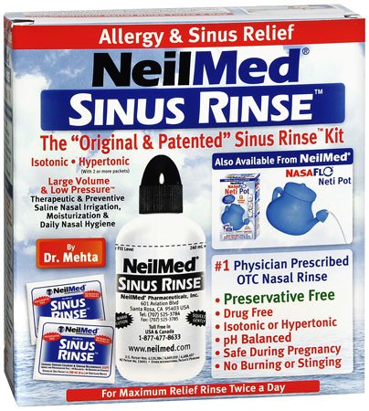 Neilmed Products Saline Nasal Rinse Kit Neilmed® Sinus Rinse™ 0.65% Strength 50 Packets
