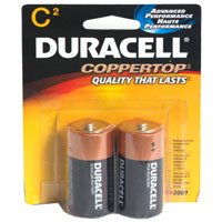 Procter & Gamble Alkaline Battery Duracell® Coppertop® C Cell 1.5V Disposable 2 Pack - M-736428-3951 - Pack of 2
