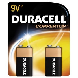 Procter & Gamble Alkaline Battery Duracell® Coppertop® 9V Cell 9V Disposable 2 Pack - M-736433-1472 - Pack of 2