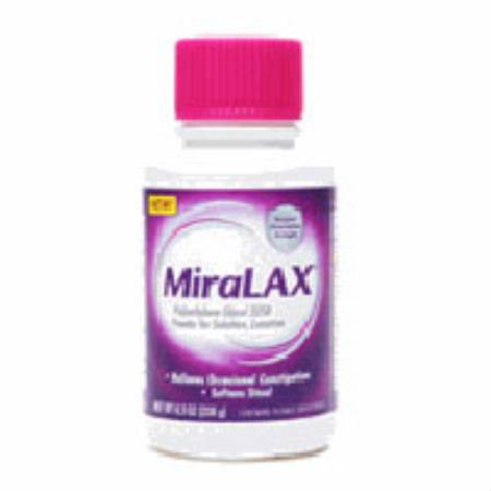 Bayer Laxative MiraLAX® Powder 8.3 oz. 17 Gram Strength Polyethylene Glycol 3350
