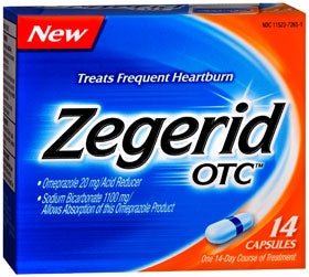 Bayer Antacid Zegerid OTC® 1100 mg - 20 mg Strength Capsule 14 per Box