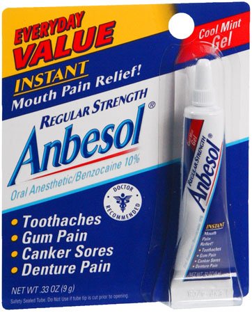 Glaxo Smith Kline Oral Pain Relief Anbesol® 10% Strength Benzocaine Oral Gel 0.25 oz.