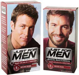 Combe Inc Hair Color Just for Men® Targets only the gray hair, replaces it with subtle tones that match your natural hair color