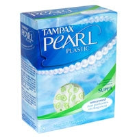 The Palm Tree Group Tampon Tampax® Pearl Super Absorbency Plastic Applicator Individually Wrapped