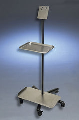 Symmetry Surgical Mobile Stand Aaron® 2 Trays Five Leg Base 12 Inch Extension - M-485081-2026 - Each