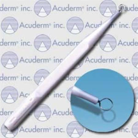 Acuderm Dermal Curette Acu-Dispo-Curette® 5 Inch Length Single-ended Handle 4 mm Tip Loop Tip - M-556240-4649 - Box of 100