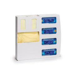 MarketLab ADA Compliant Quad Isolation Station ADA Compliant White ABS Quad Isolation Station ,1 Each - Axiom Medical Supplies