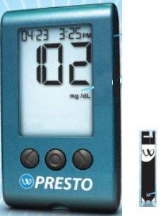 Agamatrix Blood Glucose Test Strips Wavesense® Presto® 50 Strips per Box No Coding Required For Wavesense Presto Blood Glucose Monitoring System