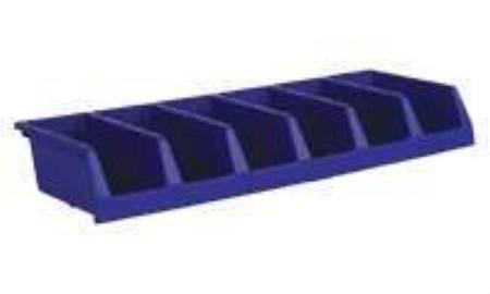 Akro-Mils Storage Bin 18 L X 33 W X 5 H mm, Blue, Large Label Area, Double Wall Construction - M-588356-2795 - CT/5