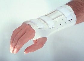 Alimed Wrist / Hand Splint PlastiCast Polyethylene / Foam / Stockinette Left Hand White Small