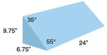 Alimed Positioning Wedge AliMed® 6-3/4 W X 24 D X 9-3/4 H Inch Foam Freestanding