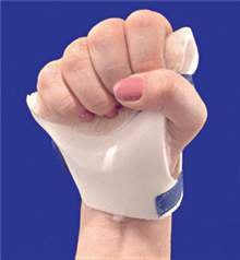 Alimed Palm Protector Splint Freedom® Palm Guard™ AliPlast™ / Foam / Fleece Right Hand Beige One Size Fits Most