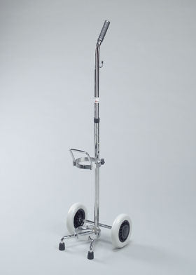 Alimed D or E Oxygen Cylinder Cart AliMed® Chrome Plated Steel Silver