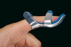 Alimed Finger Splint AliMed® Small Without Fastening Left or Right Hand Blue / Silver