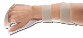 Alimed Resting Pan Mitt Splint AliMed® Deluxe Thermoplastic Right Hand White Small