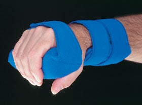 Alimed Wrist / Forearm Splint Alimed® Grip Ethafoam / Kydex® Right Hand Blue One Size Fits Most