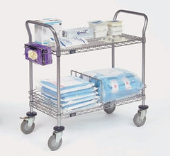 Alimed Utility Cart Nexel® Chrome Plated 24 Inch Silver