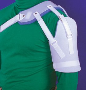 Alimed Shoulder Sling AliMed® Hemi-Shoulder Sling Large Polyethylene and Plastazote® Foam / Polyester Hook and Loop Strap Closure Left Shoulder