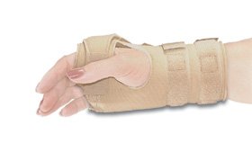 Alimed Arthritis Hand / Wrist Support Freedom® Flannel / Foam Left Hand Beige Large