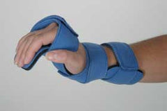 Alimed Wrist / Hand Orthosis Comfyprene™ Metal / Neoprene Left or Right Hand Light Blue One Size Fits Most